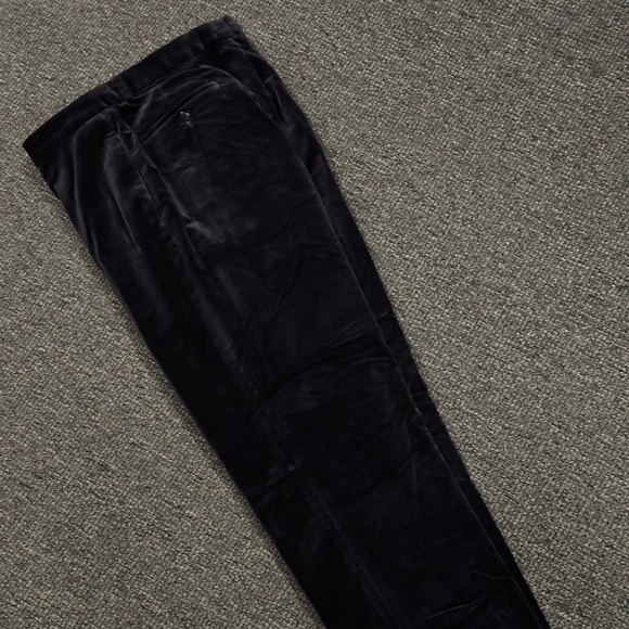 Polo Ralph Lauren velvet pants, color black/purple, 34 w 34 l - Picture 2 of 4
